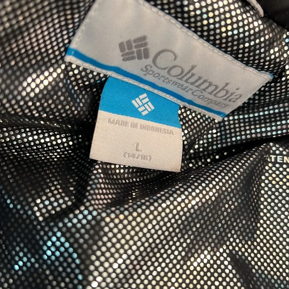 Columbia Black Omni tech youth large 14 16 insulated jacket winter ski - Picture 5 of 5